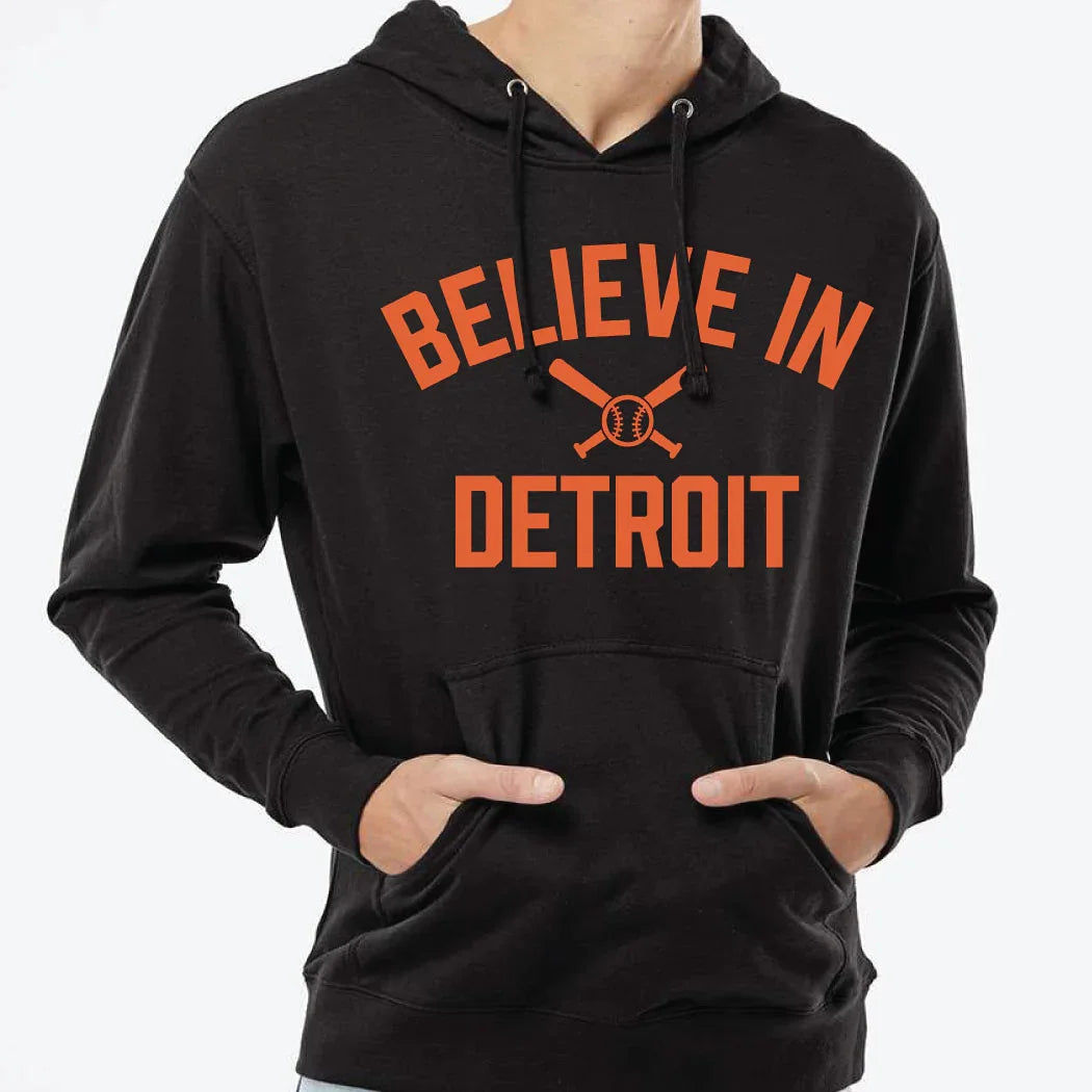 Believe in Baseball Hoodie - Michigan Vibes