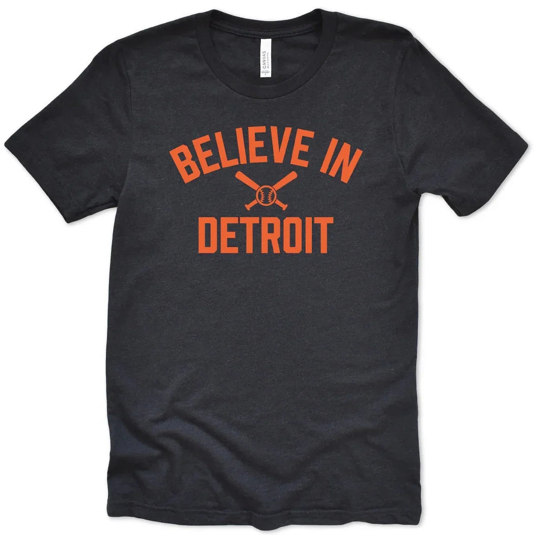 Believe in Baseball Tee - Michigan Vibes