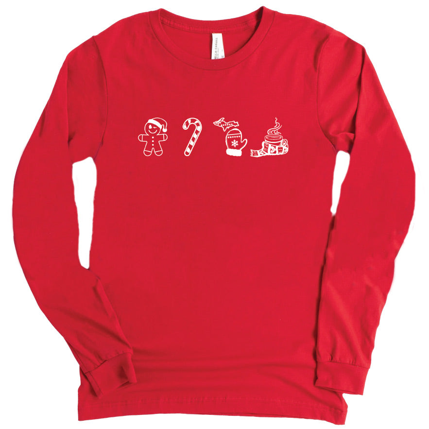Holiday Vibes long sleeve tee