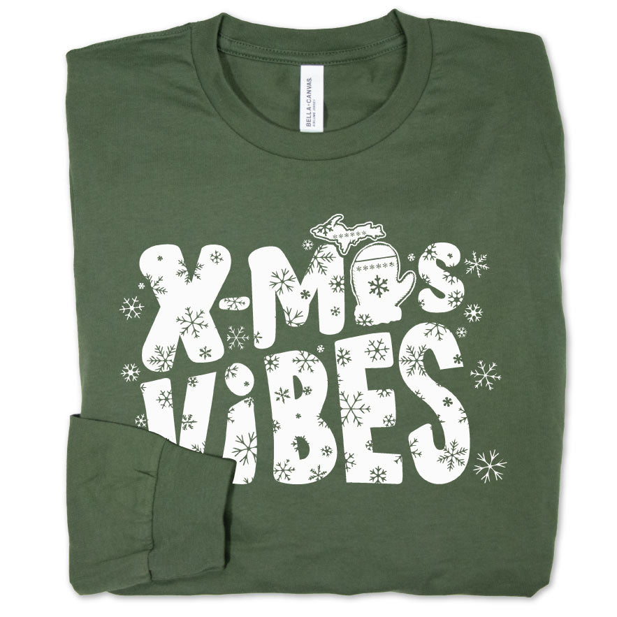 Christmas Vibes long sleeve tee