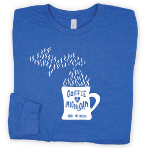 Cup of Michigan long sleeve tee