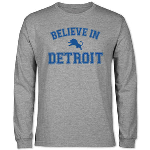 Believe in Detroit long sleeve tee