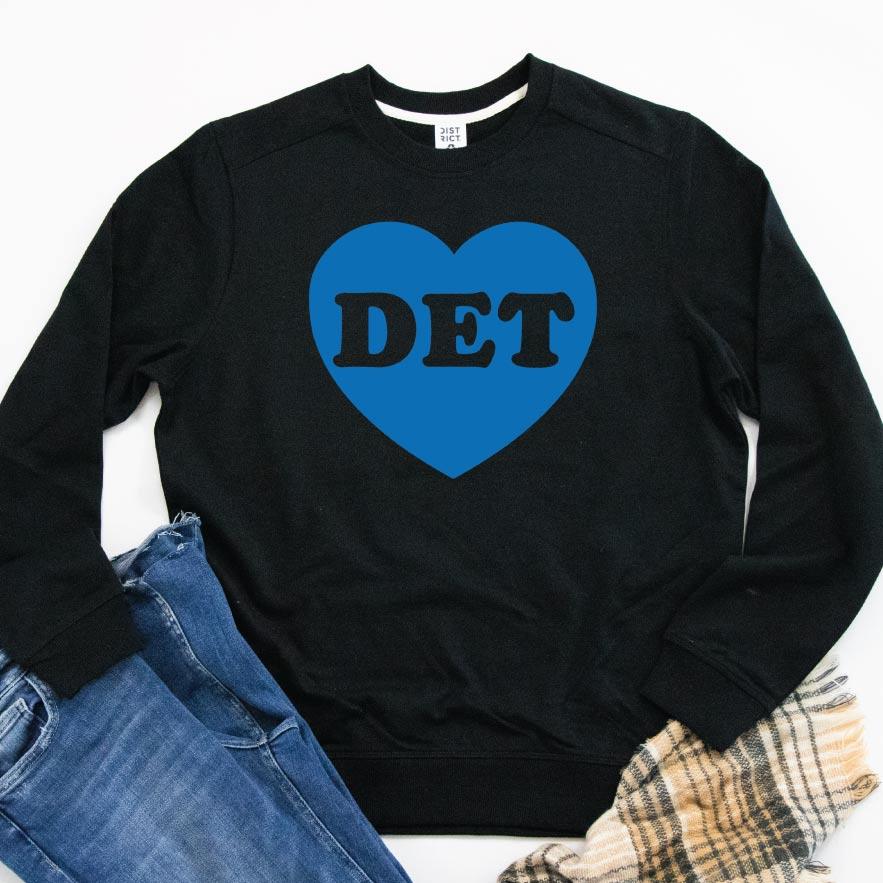 Detroit Love Sweatshirt - Michigan Vibes