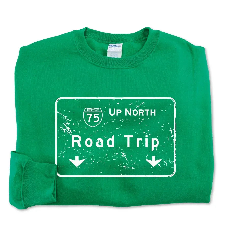 Road Trip Sweatshirt - Michigan Vibes