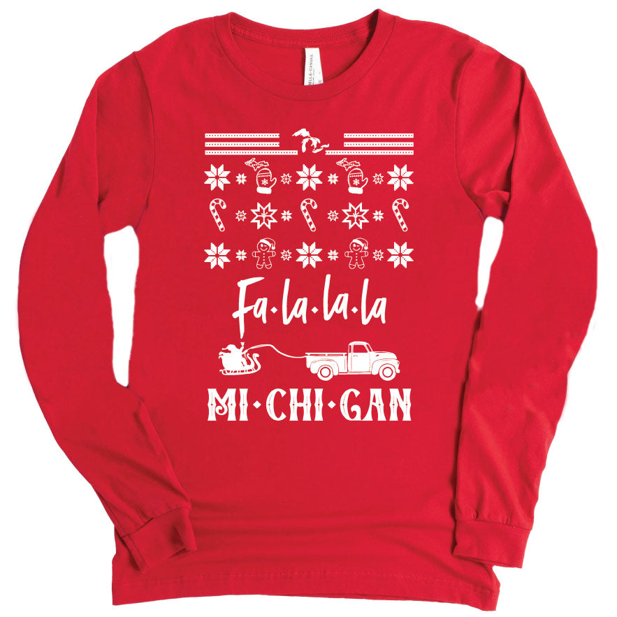 Fa La La long sleeve tee