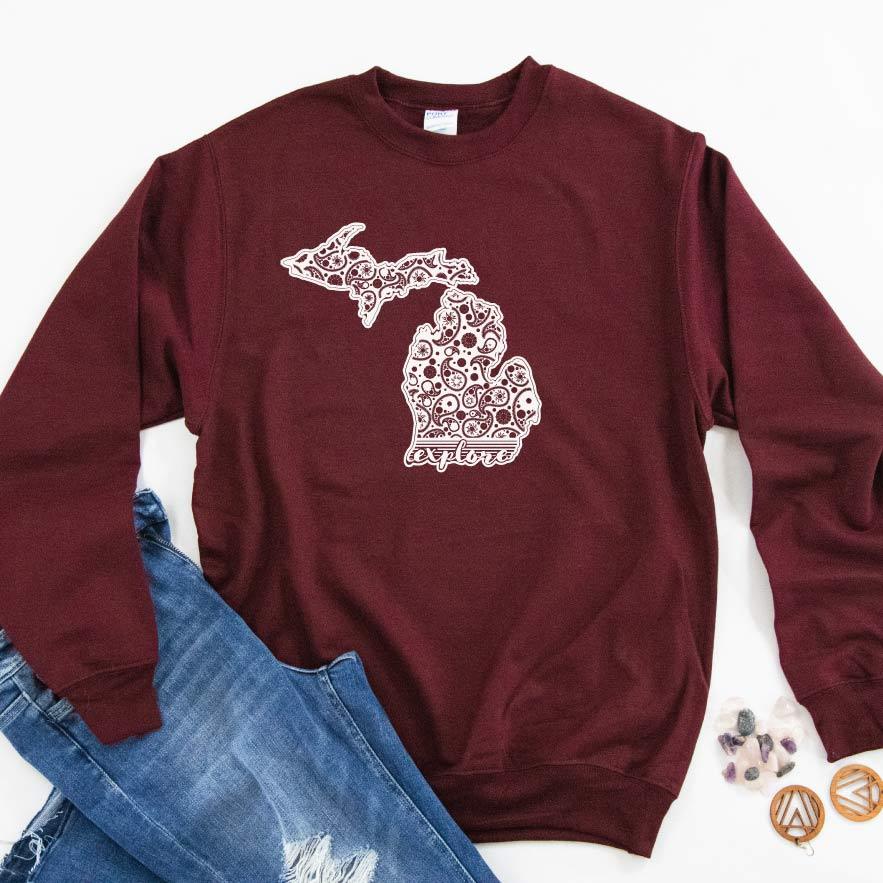 Go Explore Sweatshirt - Michigan Vibes