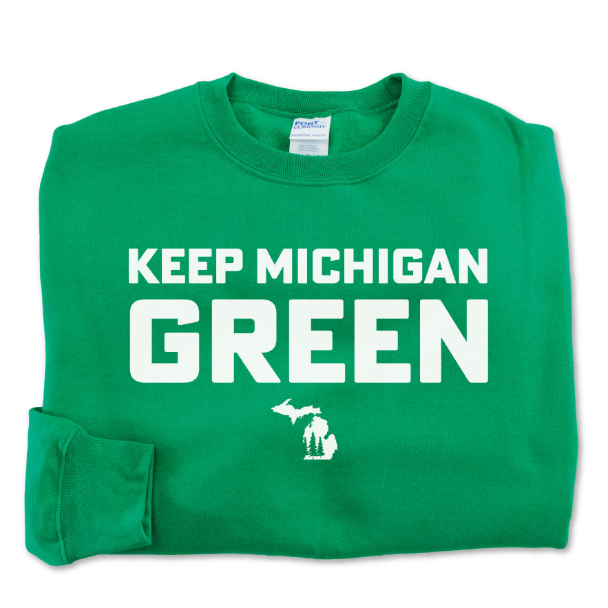 Green Michigan Sweatshirt