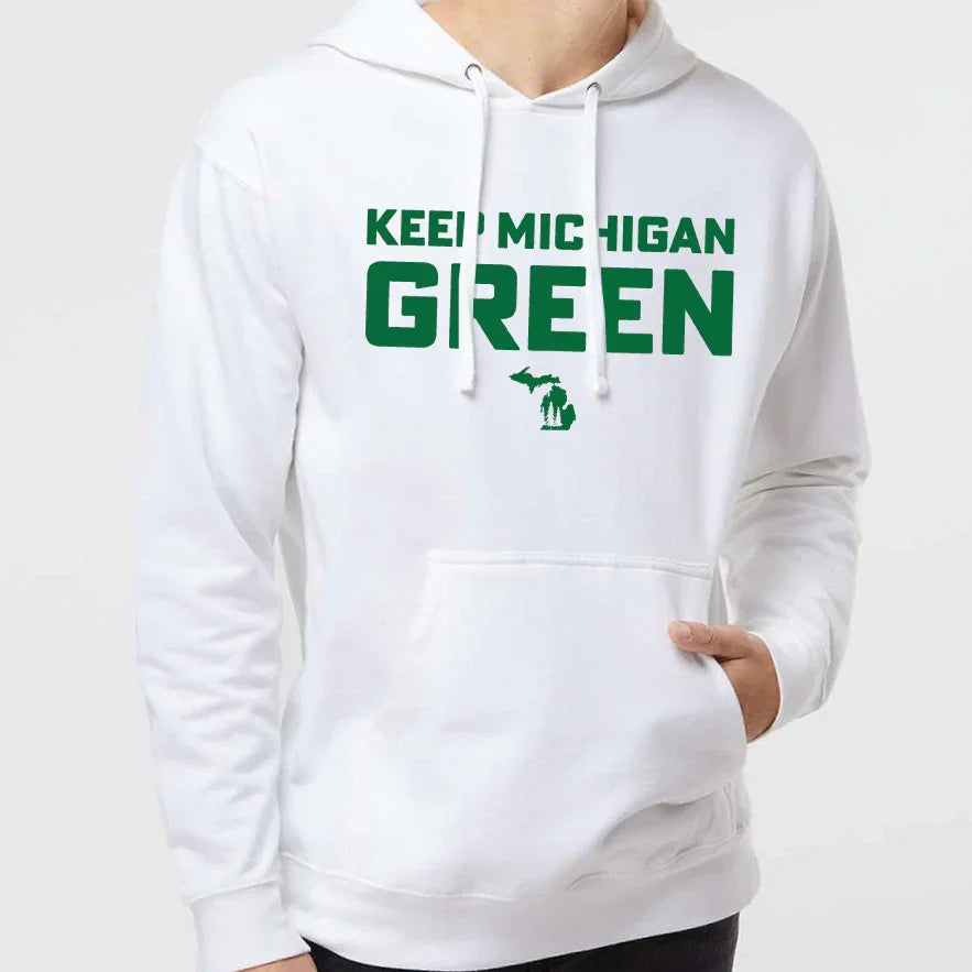Green Michigan Hoodie - Michigan Vibes