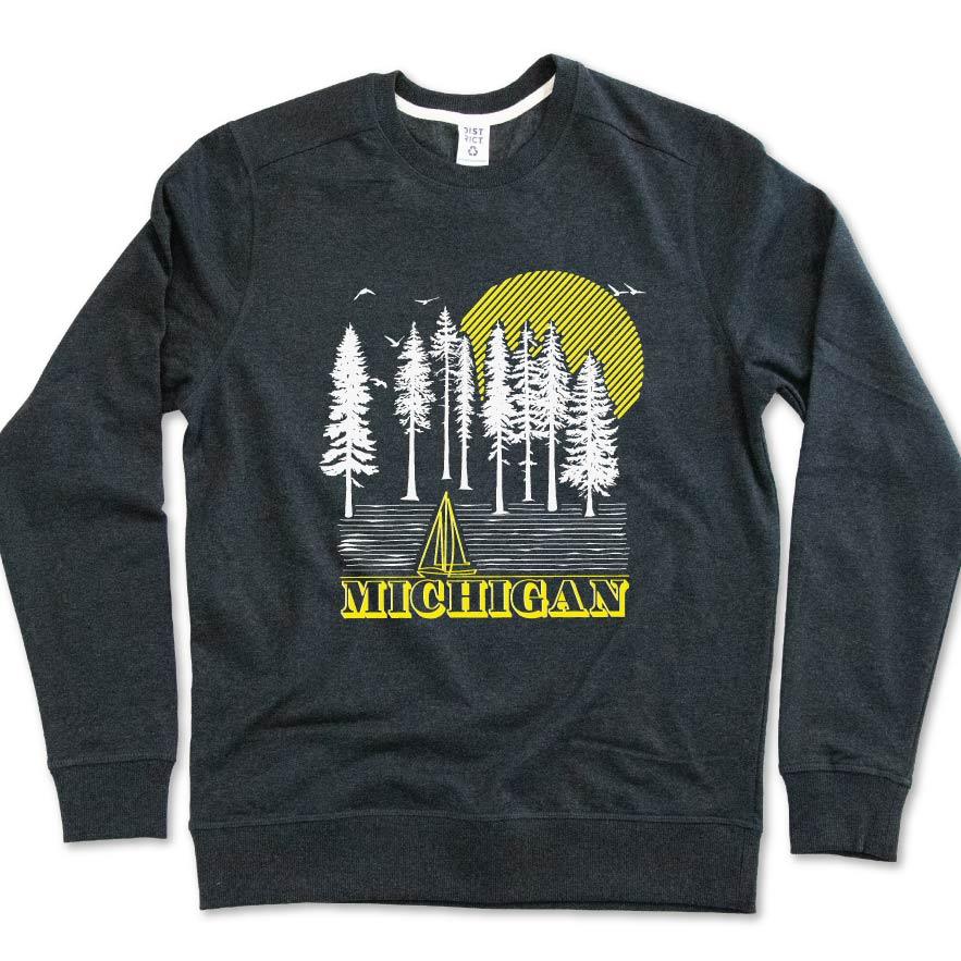 Into the Woods Sweatshirt - Michigan Vibes
