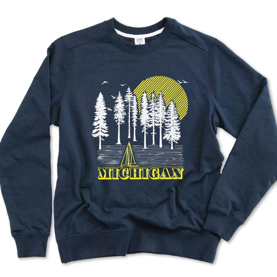 Into the Woods Sweatshirt - Michigan Vibes