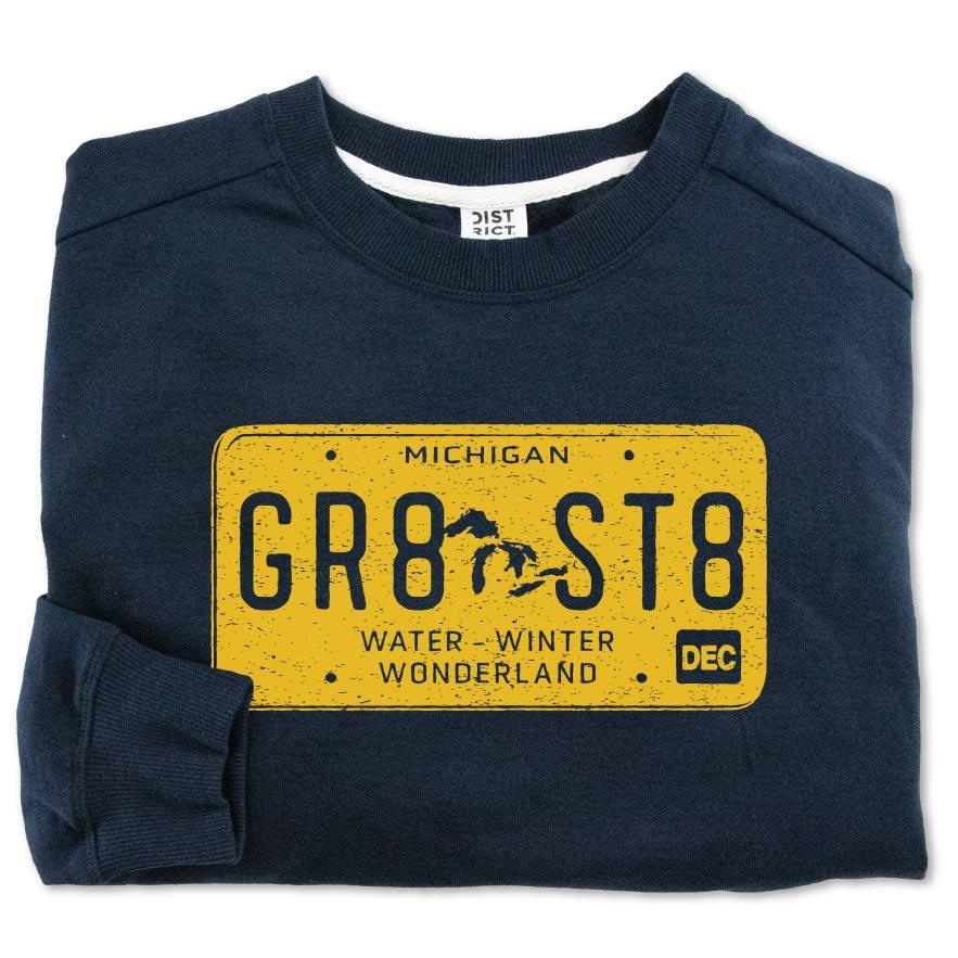 Plate Sweatshirt - Michigan Vibes