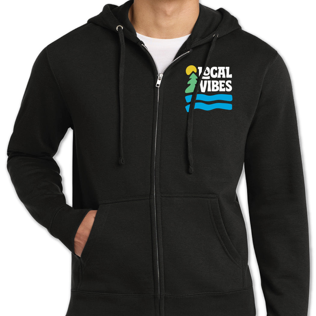 Local Vibes Zip-up Fleece Hoodie