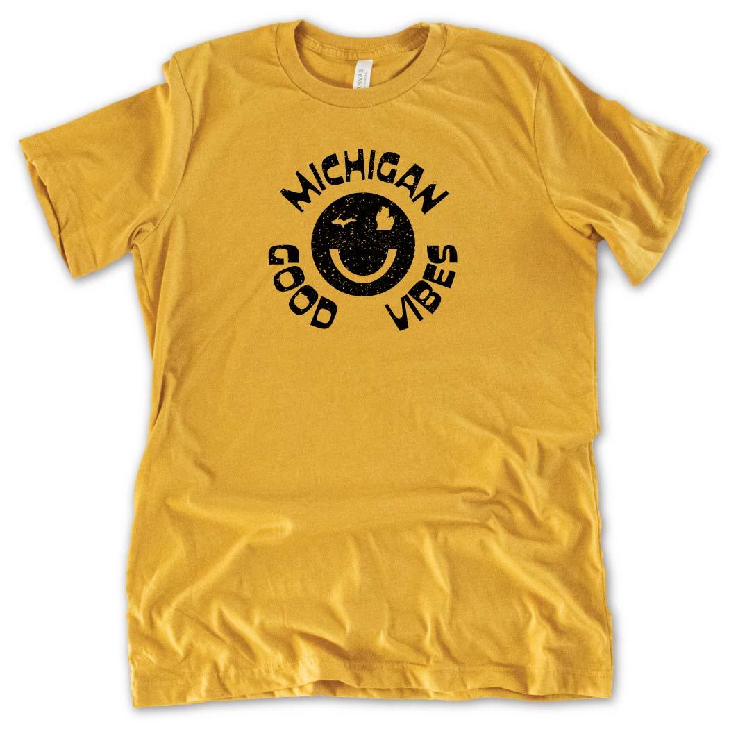 Happy Vibes Tee - Michigan Vibes