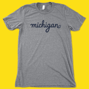 Michigan Script Tee
