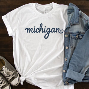 Michigan Script Tee