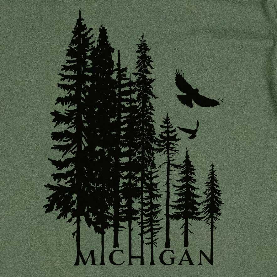 Woods long sleeve tee - Michigan Vibes