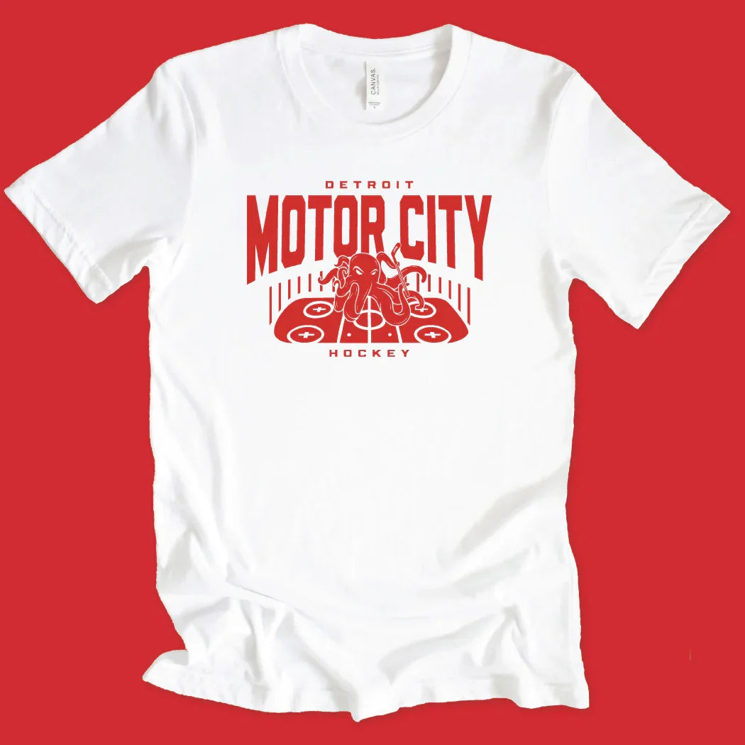 Detroit Hockey Tee - Michigan Vibes