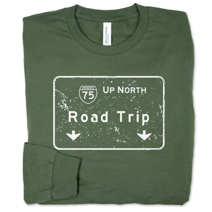 Road Trip long sleeve tee - Michigan Vibes