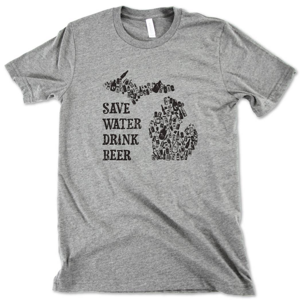 Save the Water Tee - Michigan Vibes