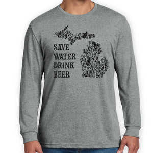Save the Water long sleeve tee