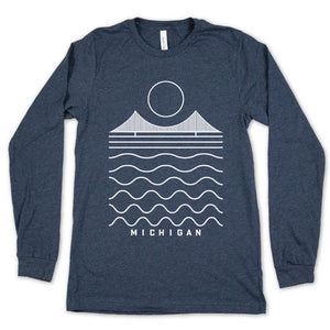 Simple Michigan long sleeve tee