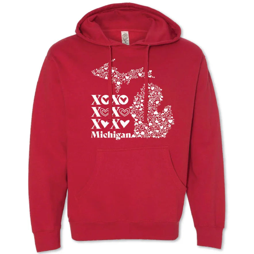 XOXO Michigan Hoodie - Michigan Vibes