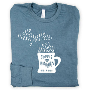 Cup of Michigan long sleeve tee