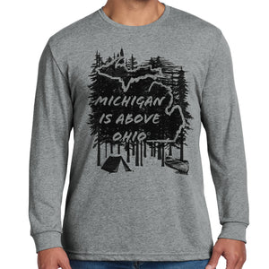 Michigan Above long sleeve tee
