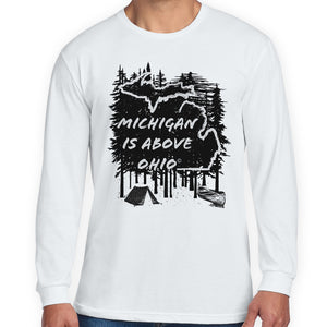 Michigan Above long sleeve tee