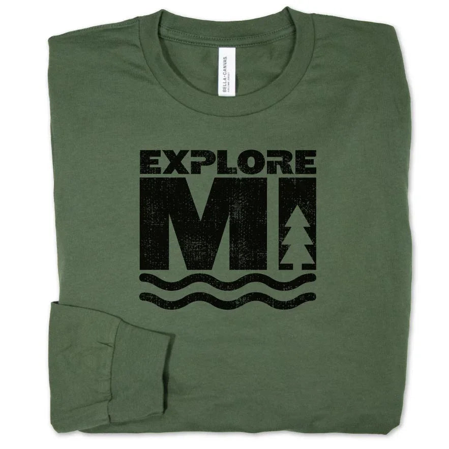 Explore More long sleeve tee - Michigan Vibes