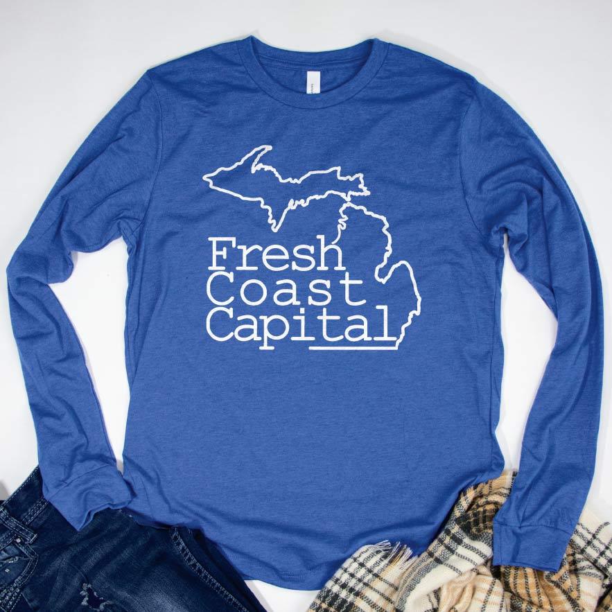 Fresh Coast Capital long sleeve tee - Michigan Vibes