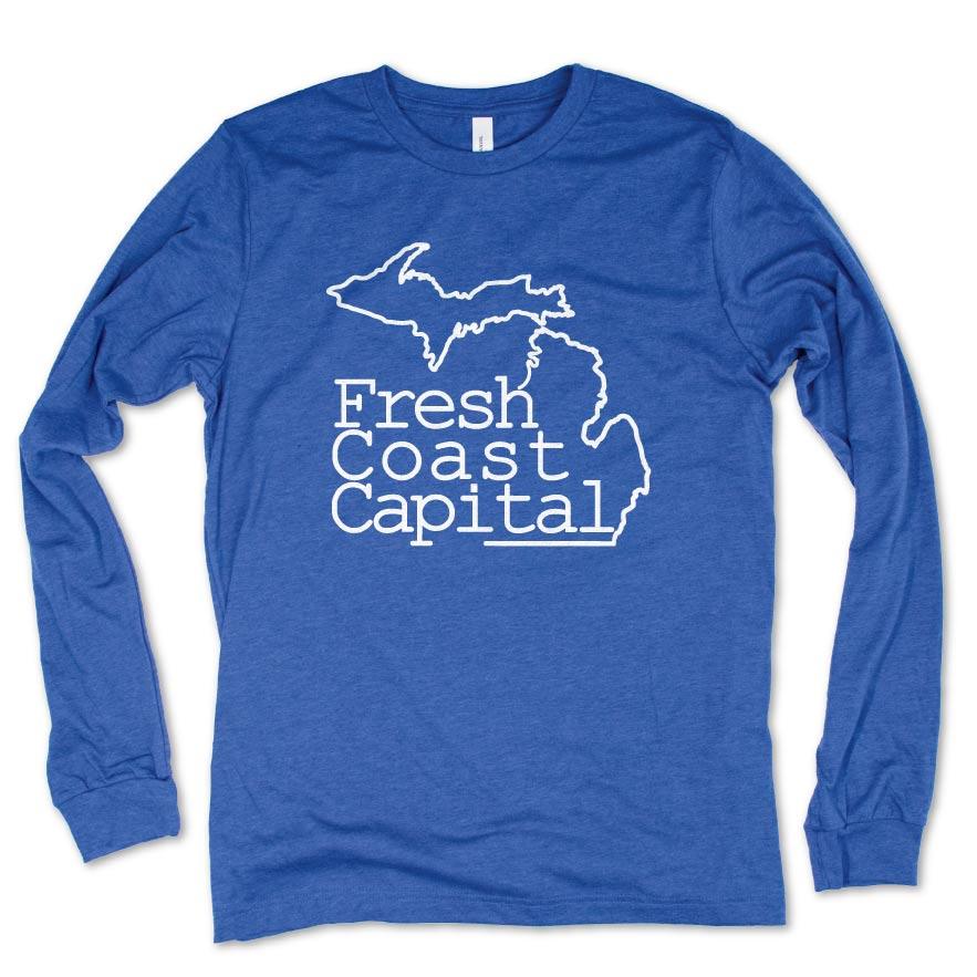 Fresh Coast Capital long sleeve tee - Michigan Vibes