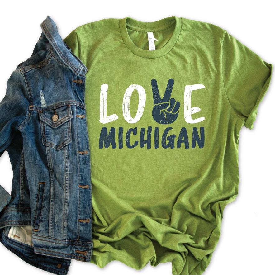 Peace Tee - Michigan Vibes