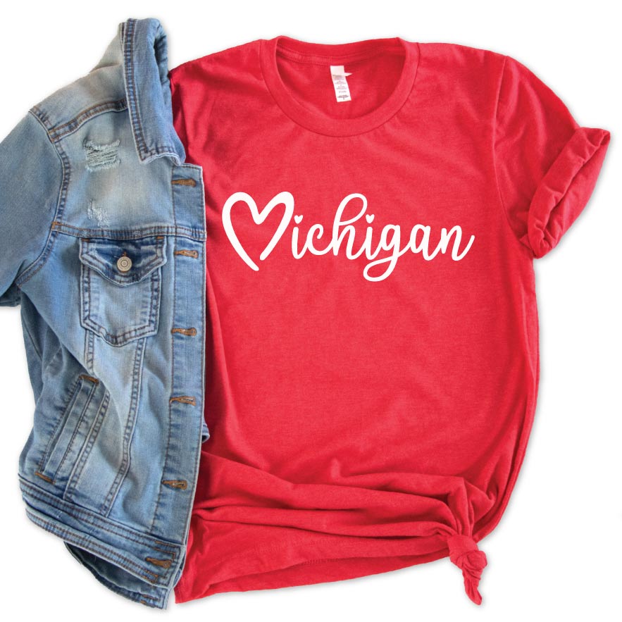 Detroit Tigers Baseball Shirt, Detroit Tigers Shirt @ Michigan Vibes M / Heather Orange