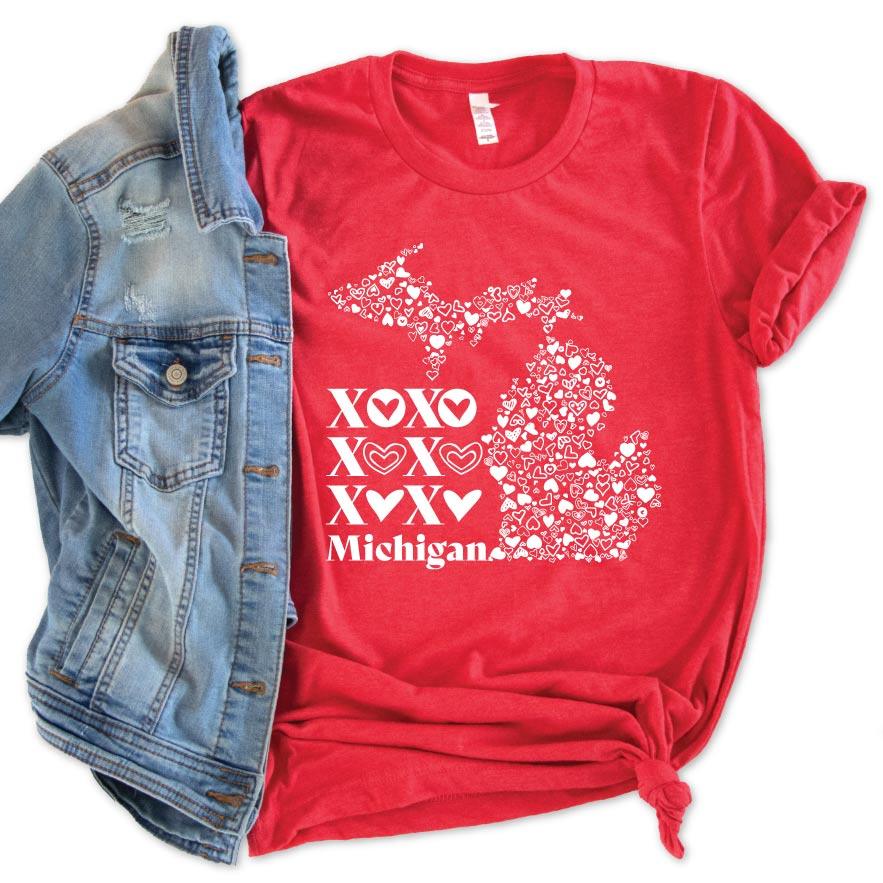XOXO Michigan Tee - Michigan Vibes