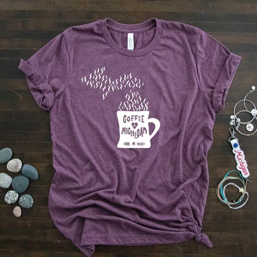 Cup of Michigan Tee - Michigan Vibes