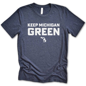 Green Michigan Tee - Michigan Vibes