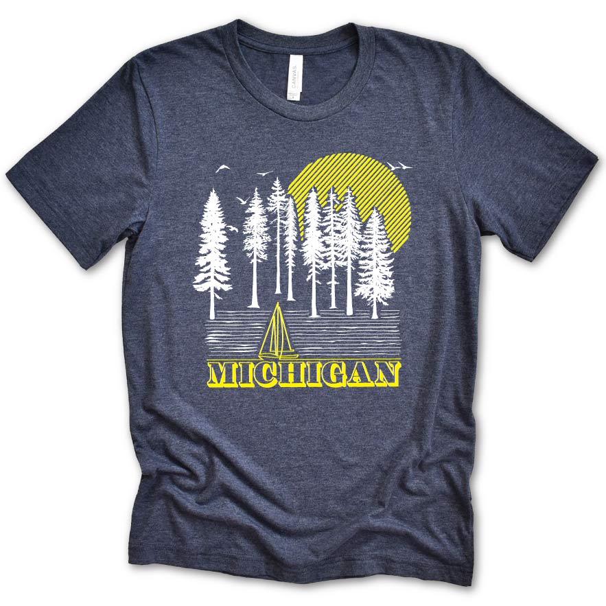 Into the Woods Tee - Michigan Vibes