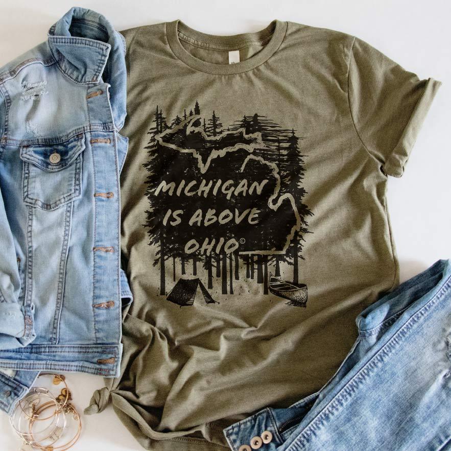 Michigan Above Tee - Michigan Vibes