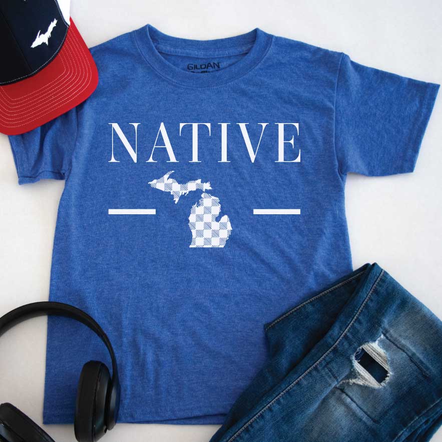 Native One Youth Tee - Michigan Vibes