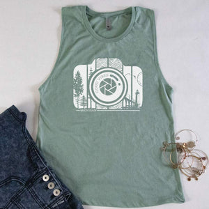 Picture Perfect Muscle Tank - Michigan Vibes
