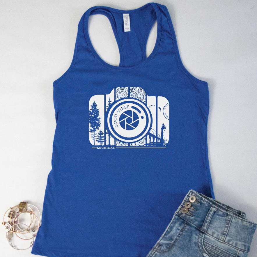 Picture Perfect Racerback Tank - Michigan Vibes