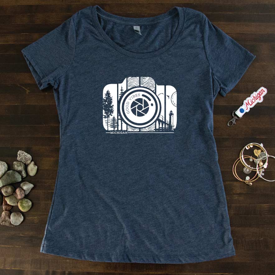 Picture Perfect Tri-blend Scoop neck tee - Michigan Vibes