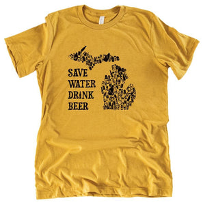 Save the Water Tee - Michigan Vibes